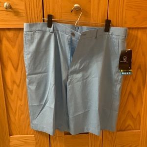 Light blue golf shorts PGA Tour brand.